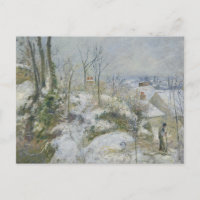 Camille Pissarro - Warren lapin à Pontoise, Neige