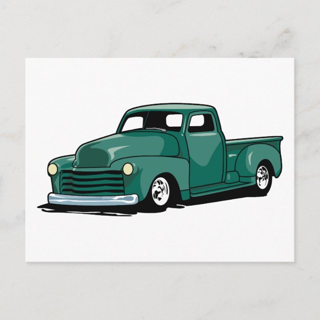 Carte Postale Camion à bâton chaud (Devant)