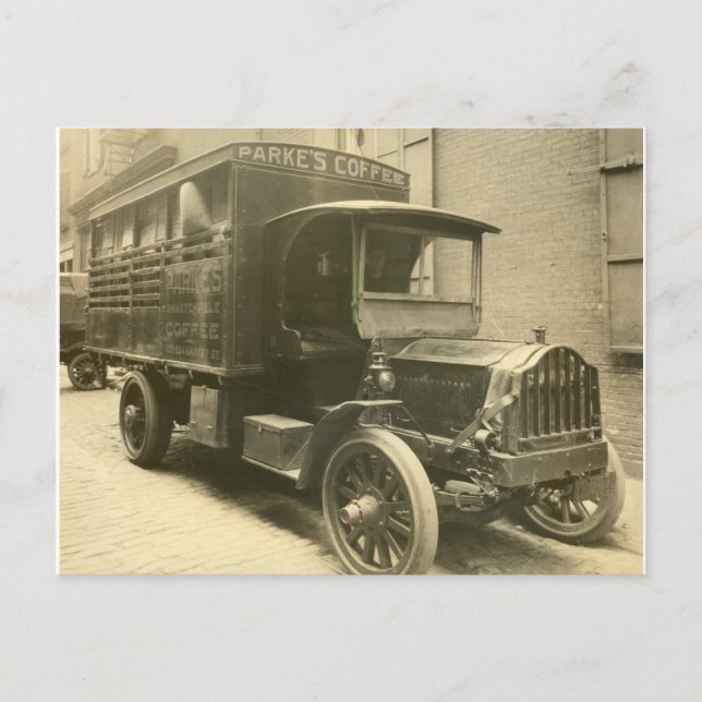 Carte Postale Camion à café Parke - 1920 (Devant)