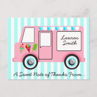 Carte Postale Camion à glace