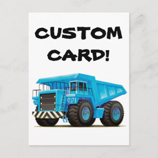 Carte Postale Camion Big Blue Dump