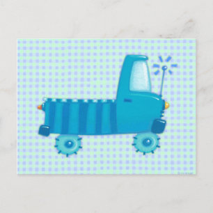 Carte Postale Camion bleu