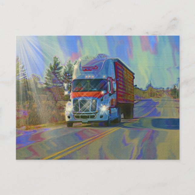 Carte Postale Camion-cargo Gros Camions Truckers Cadeaux (Devant)