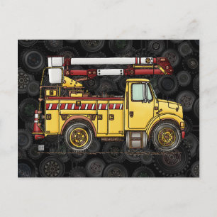 Carte Postale Camion Cute Cherry Picker