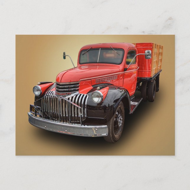 CARTE POSTALE CAMION DE CHEVROLET 1947 (Devant)