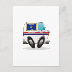 Carte Postale Camion de courrier WISCONSIN