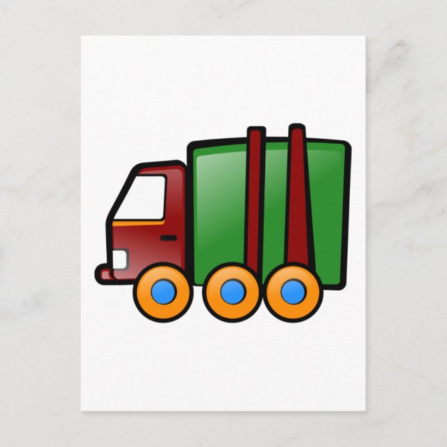 Carte Postale Camion de dessin (Devant)
