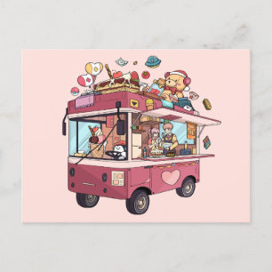 Carte Postale Camion de glace 