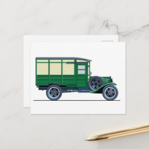 Carte Postale Camion de livraison rétro