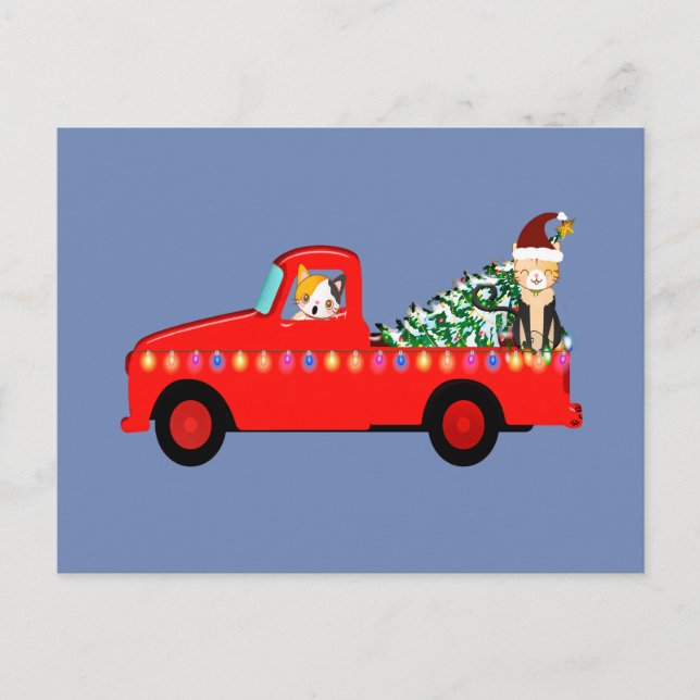 Carte Postale Camion de Noël (Devant)