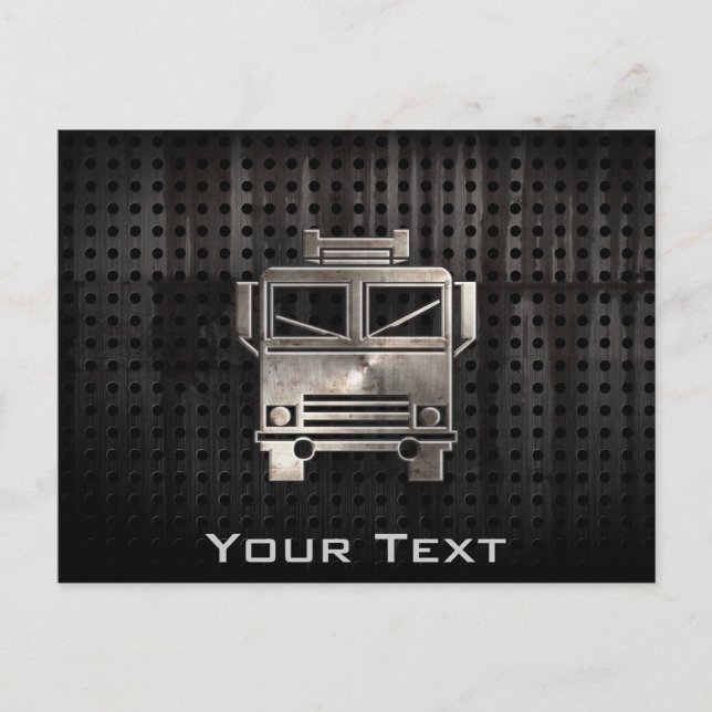 Carte Postale Camion-feu robuste (Devant)