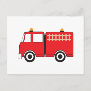 Carte Postale Camion feu rouge
