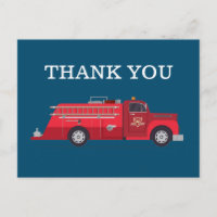 Camion-feu rouge vintage / Merci de moteur d'incen