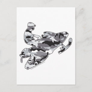 Carte Postale Camion Gray Sled sur copie noire