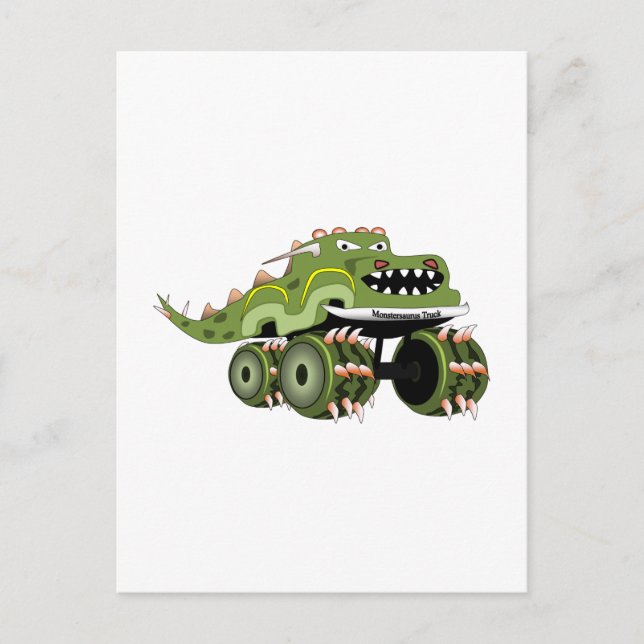 Carte Postale Camion Monstersaurus (Devant)