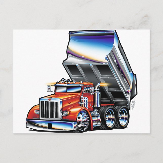 Carte Postale Camion-pompe Peterbilt 357 (Devant)