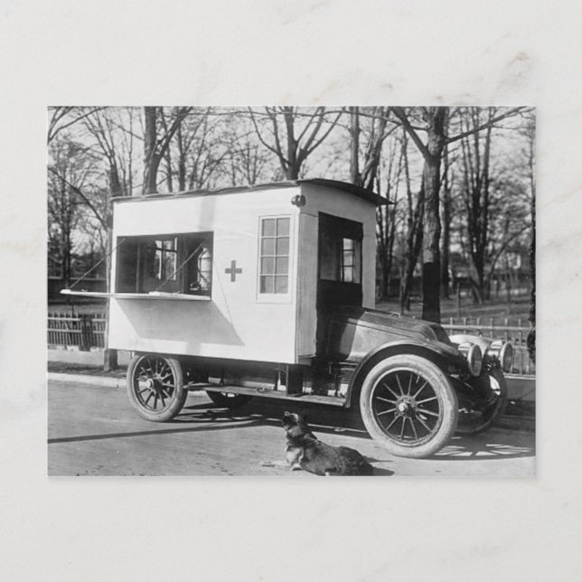 Carte postale Camion Scranton Red Cross Canteen (Devant)