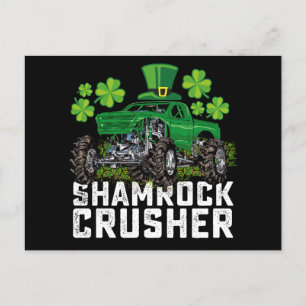 Carte Postale Camion shamrock Croisher Jour de la Saint Patrick 