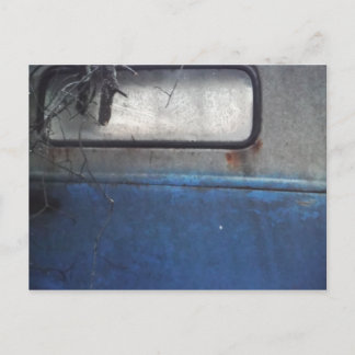 Carte Postale Camion vintage bleu clair et blanc