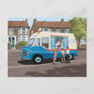 Carte Postale Camion vintage Commer Ice Cream