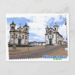 Carte Postale Camiseta Minas Gerais Brasil