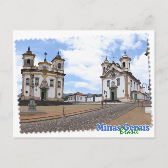 Carte Postale Camiseta Minas Gerais Brasil (Devant)