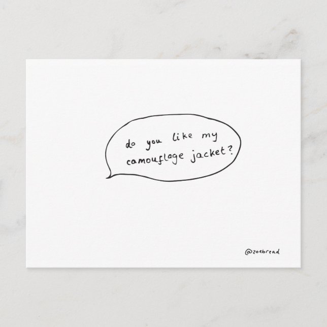 carte postale camo (Devant)