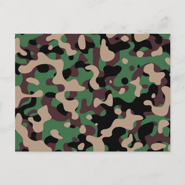 Carte Postale Camouflage (Devant)