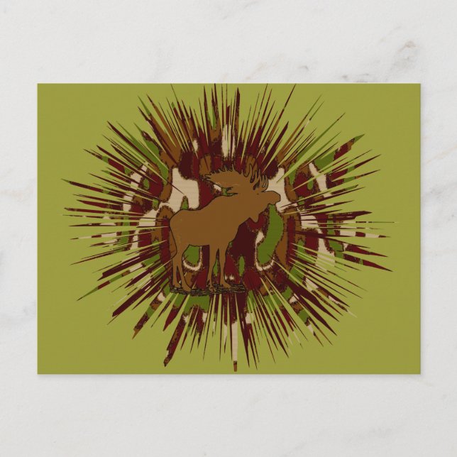 Carte Postale Camouflage Moose Break-out Camo (Devant)