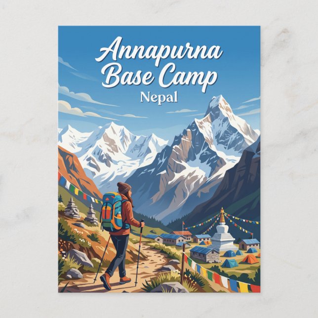 Carte Postale Camp de base de l'Annapurna Népal (Devant)