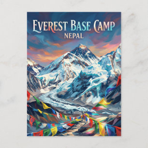 Carte Postale Camp de base de l'Everest Népal