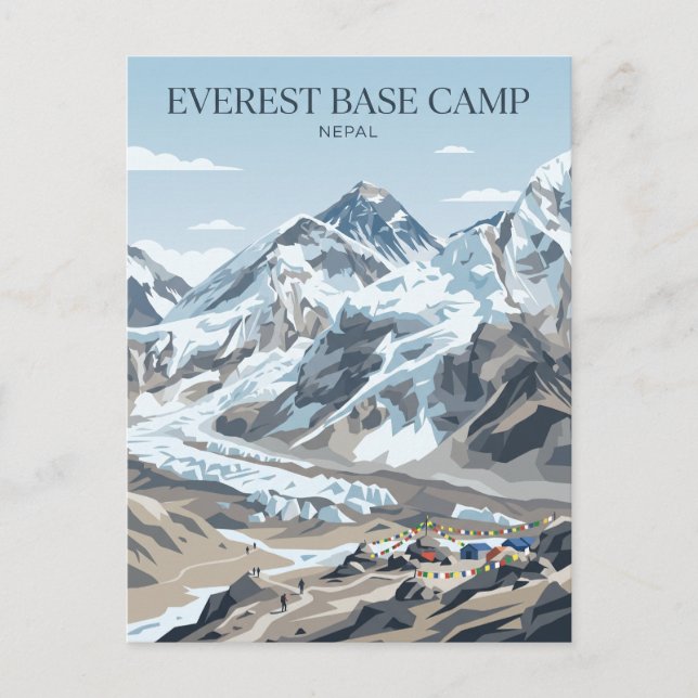 Carte Postale Camp de base de l'Everest Népal (Devant)