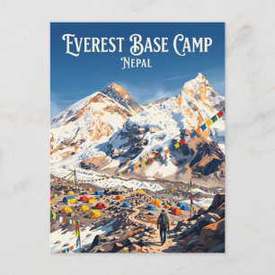 Carte Postale Camp de base de l'Everest Népal