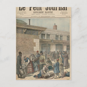 Carte Postale Camp de réfugiés juifs