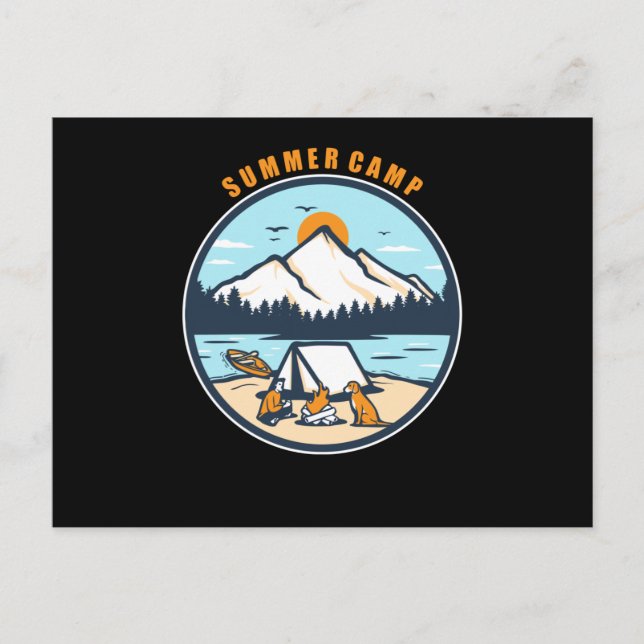 Carte Postale Camp d'été (Devant)