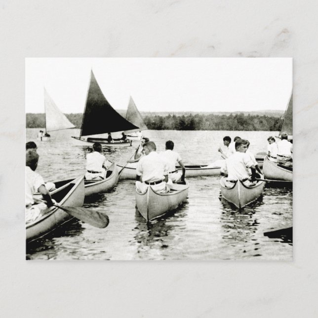 Carte Postale Camp d'été des jeunes hommes 1925 (Devant)