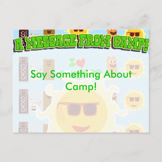 Carte Postale Camp stationnaire (Devant)