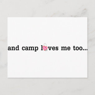 Carte Postale Camp t'aime aussi....
