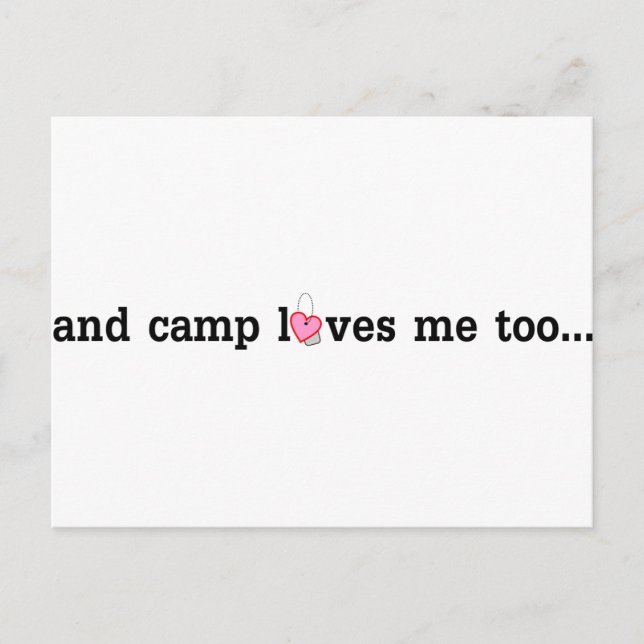 Carte Postale Camp t'aime aussi.... (Devant)