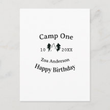 Camp un joyeux anniversaire nom date campingaventu
