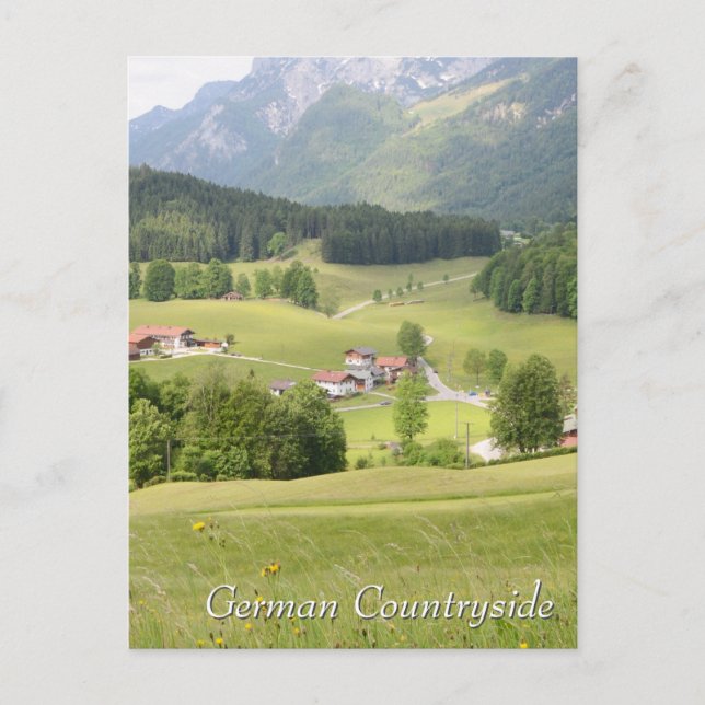 Carte Postale Campagne allemande idyllique (Devant)