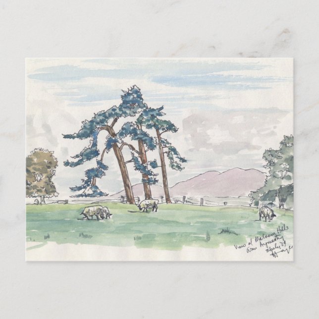 Carte postale Campagne Anglaise (Devant)