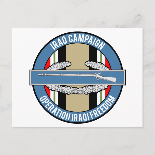 Carte Postale Campagne Irak CIB (Devant)