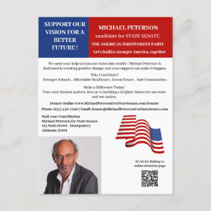 Carte Postale Campagne politique Élections Financement Dons