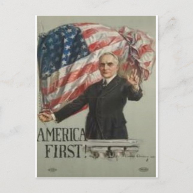 Carte Postale Campagne présidentielle de 1920 (Devant)