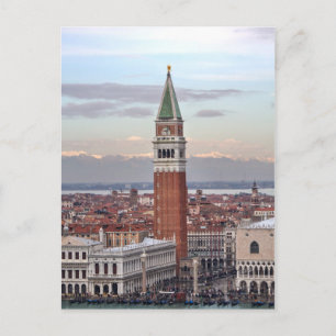 Carte Postale Campanile de San Marco, Venise Italie