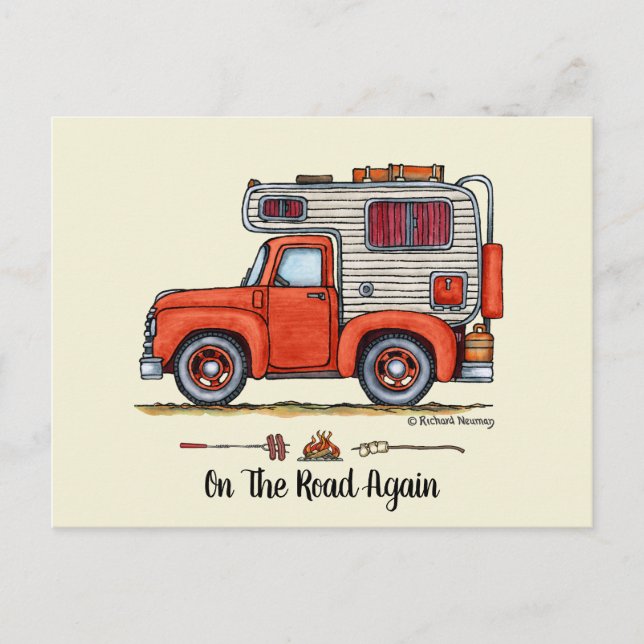 Carte Postale Camper Camper Camper Camper Camper, RV, remorque o (Devant)