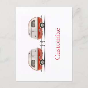 Carte Postale Camper Teardrop Classic Retro Thunder_Cove