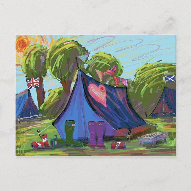 Carte Postale Camping (Devant)
