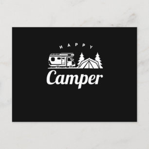 Carte Postale Camping Camping Randonnée Nature Forest Tentes